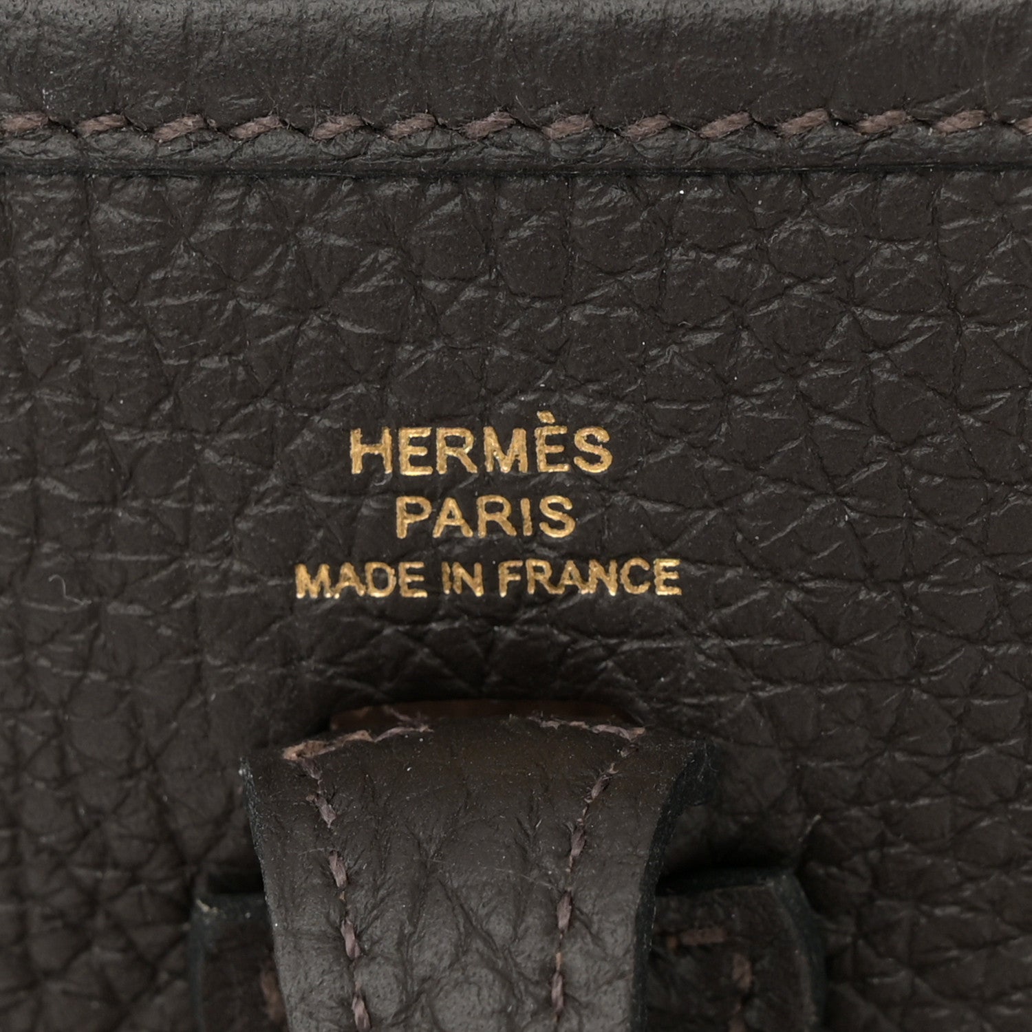 Hermes Taurillon Clemence Amazone Evelyne TPM Macassar Havane 6 of 11