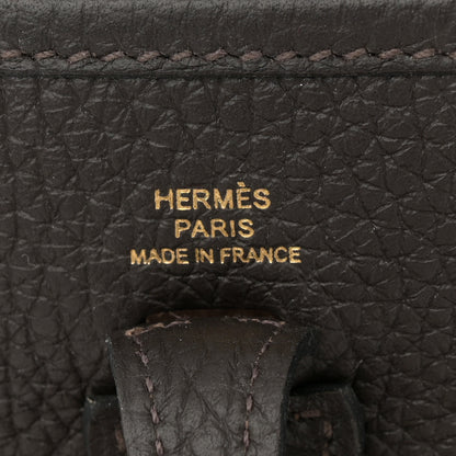 Hermes Taurillon Clemence Amazone Evelyne TPM Macassar Havane 6 of 11