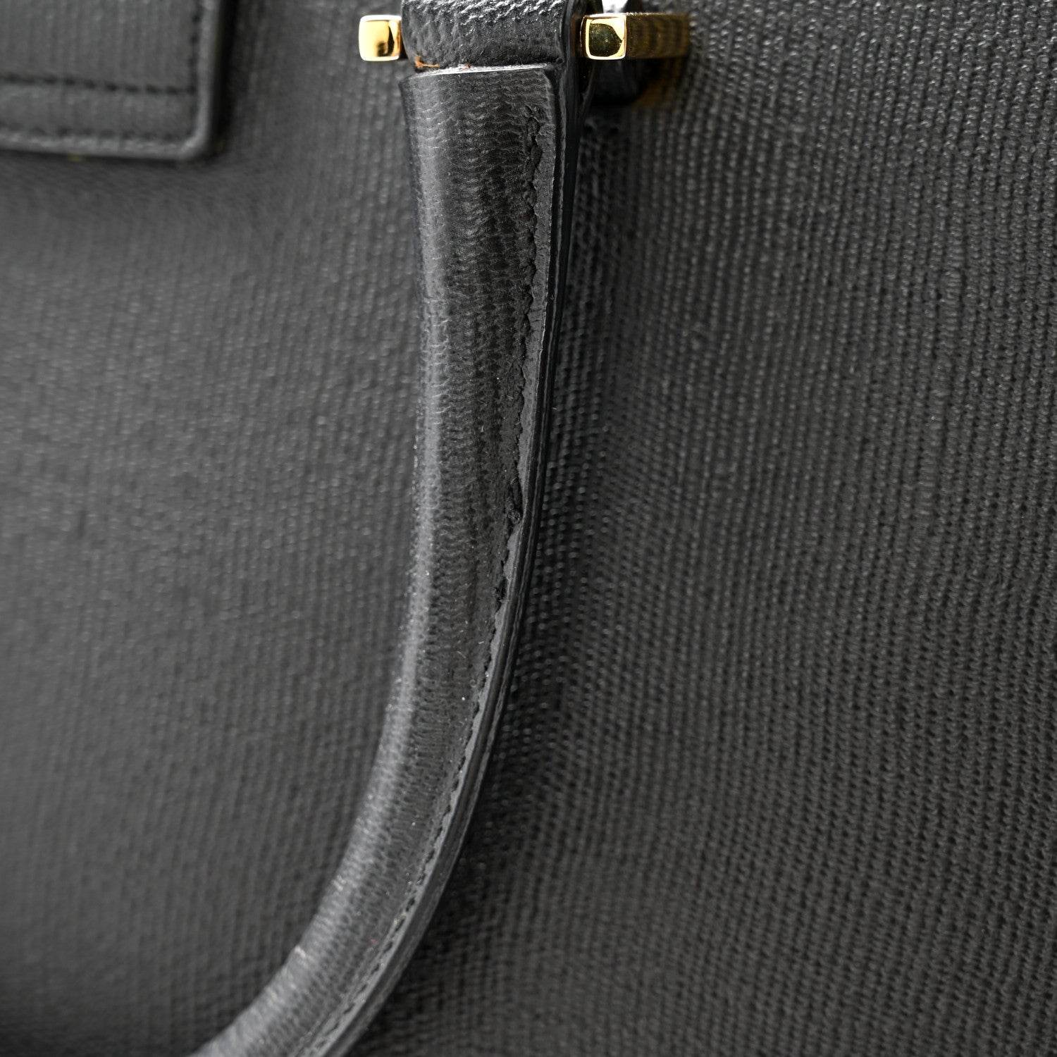 Saint Laurent Textured Calfskin Small Classic Y Cabas Black 11 of 11