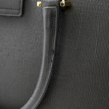 Saint Laurent Textured Calfskin Small Classic Y Cabas Black 11 of 11