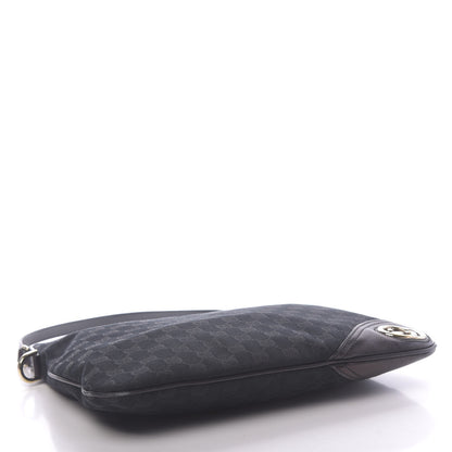 Gucci Monogram Medium New Britt Hobo Black 4 of 11