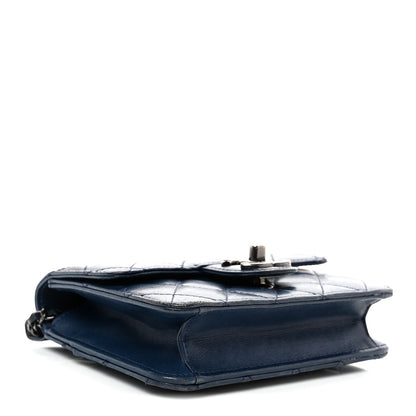 Chanel Lambskin Quilted Mini Crossing Times Flap Blue 4 of 10