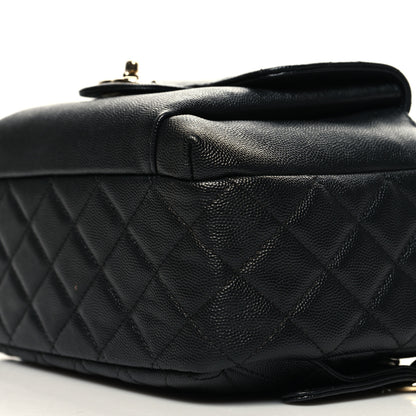 Chanel Caviar Quilted Medium Zip Around Backpack Black 10 of 11