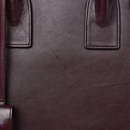 Saint Laurent Calfskin Small Sac De Jour Bordeaux 11 of 14