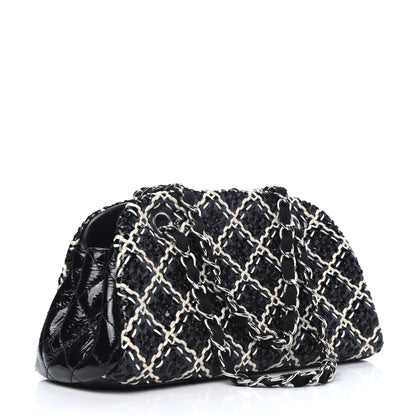 Chanel Patent Hand Embroidered Medium Just Mademoiselle Black 2 of 5