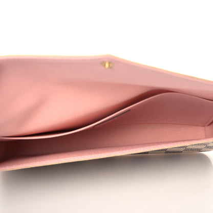 Louis Vuitton Damier Azur Pochette Felicie Chain Wallet Rose Ballerine 5 of 9