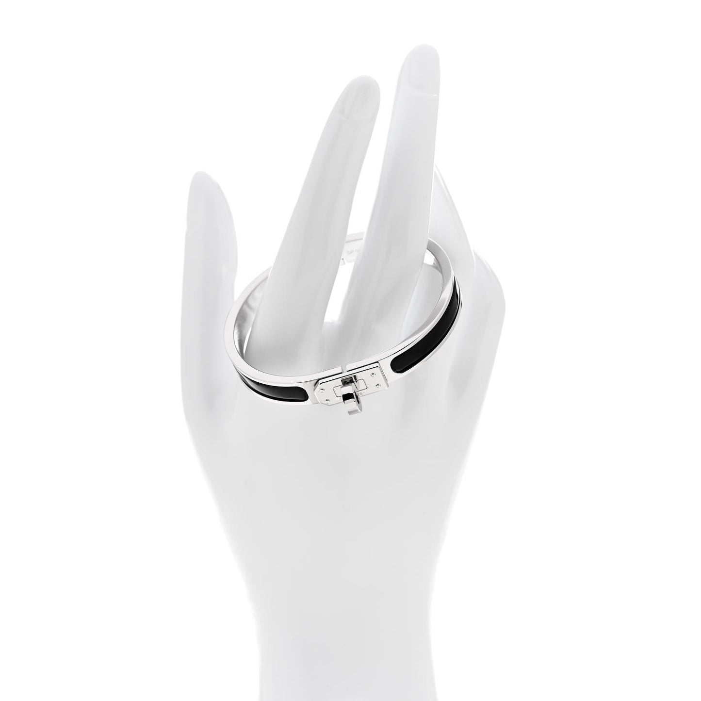 Enamel Mini Clic Kelly Bracelet PM Black