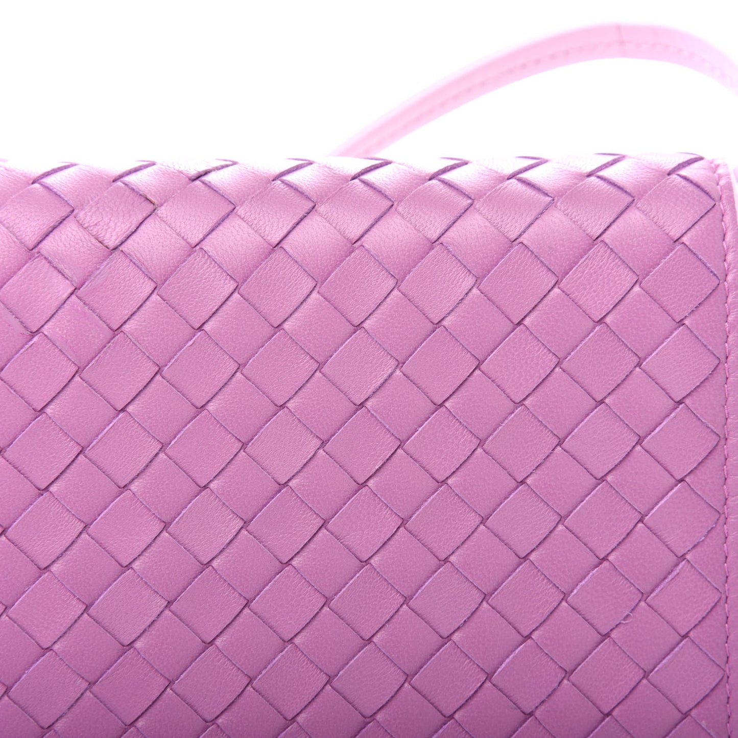 Nappa Intrecciato Continental Wallet With Strap Twilight
