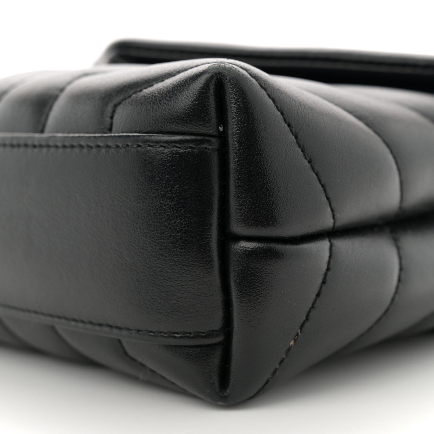 Saint Laurent Calfskin Y Quilted Monogram Toy Loulou Crossbody Bag Black 10 of 12