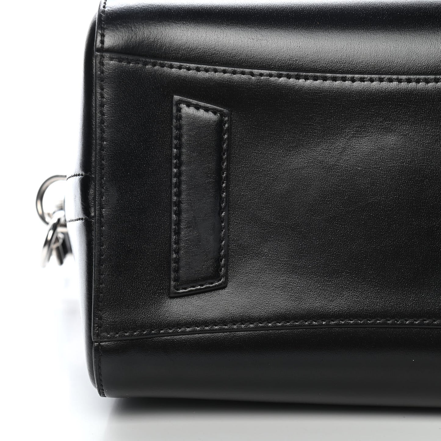 Shiny Lord Calfskin Small Antigona Black