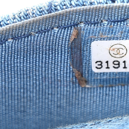 Chanel Denim Quilted Denim Mood Clutch With Chain Blue Multicolor 7 of 13