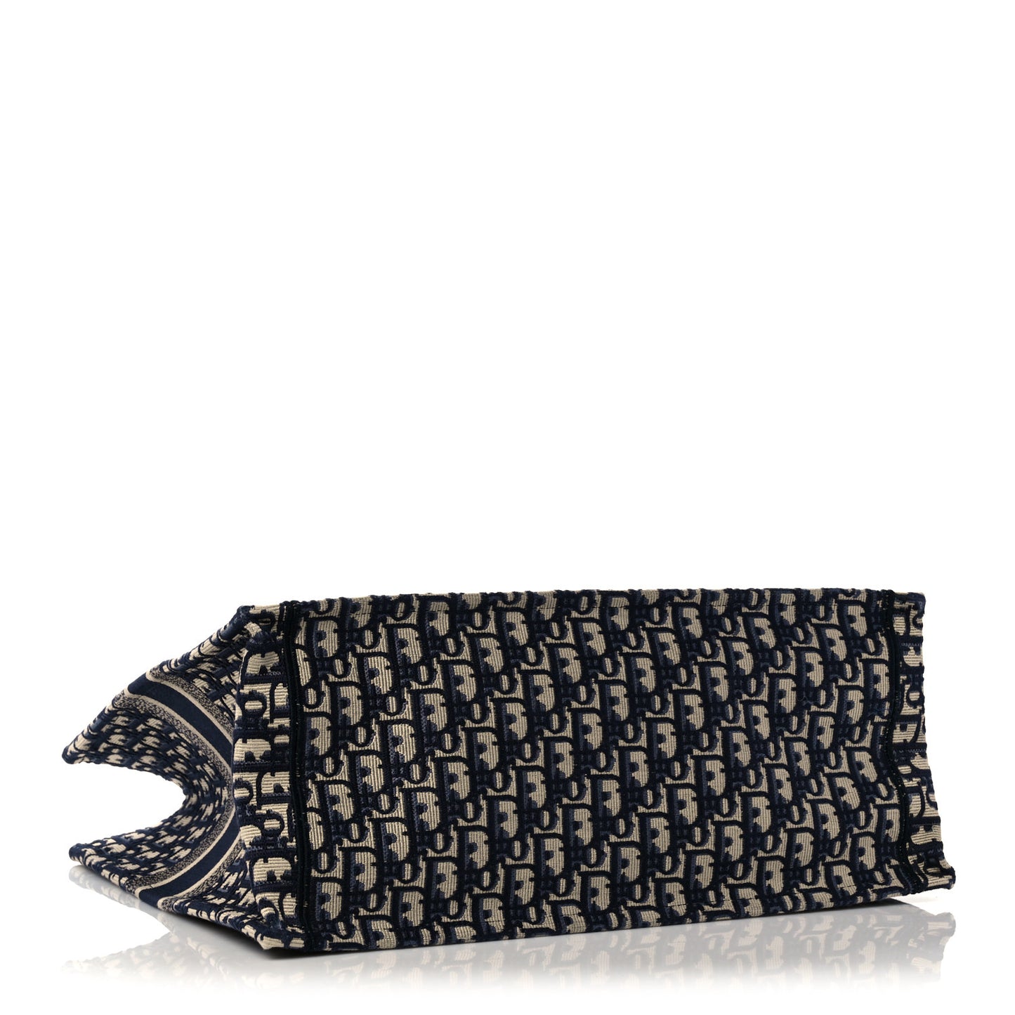 Oblique Book Tote Blue Multicolor