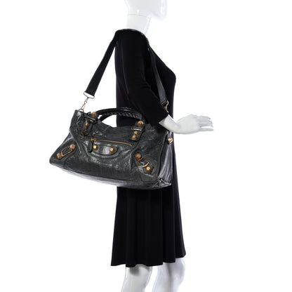 Balenciaga Agneau Giant 21 Gold Hardware Part Time Anthracite 4 of 18