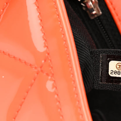 Chanel Patent Quilted Small Coco Shine Flap Orange 7 of 12