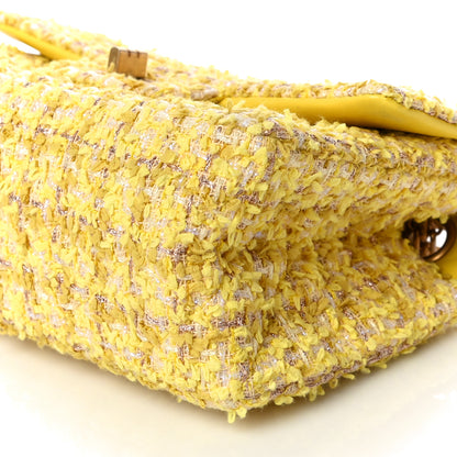 Chanel Tweed Quilted 2.55 Reissue Mini Flap Yellow 10 of 12