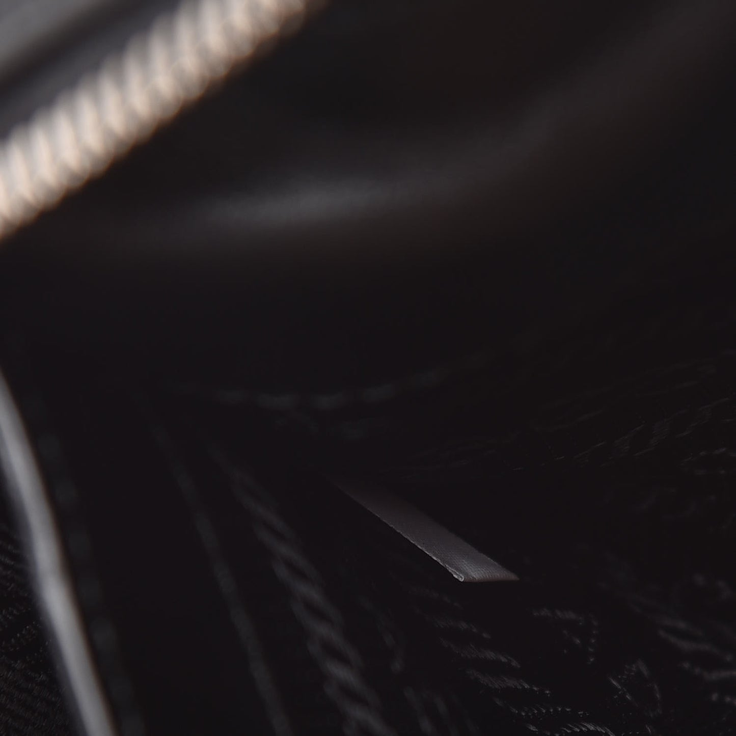 Soft Calfskin Diagramme Crossbody Bag Black