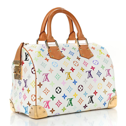 Louis Vuitton Monogram Multicolor Speedy 30 White 2 of 23