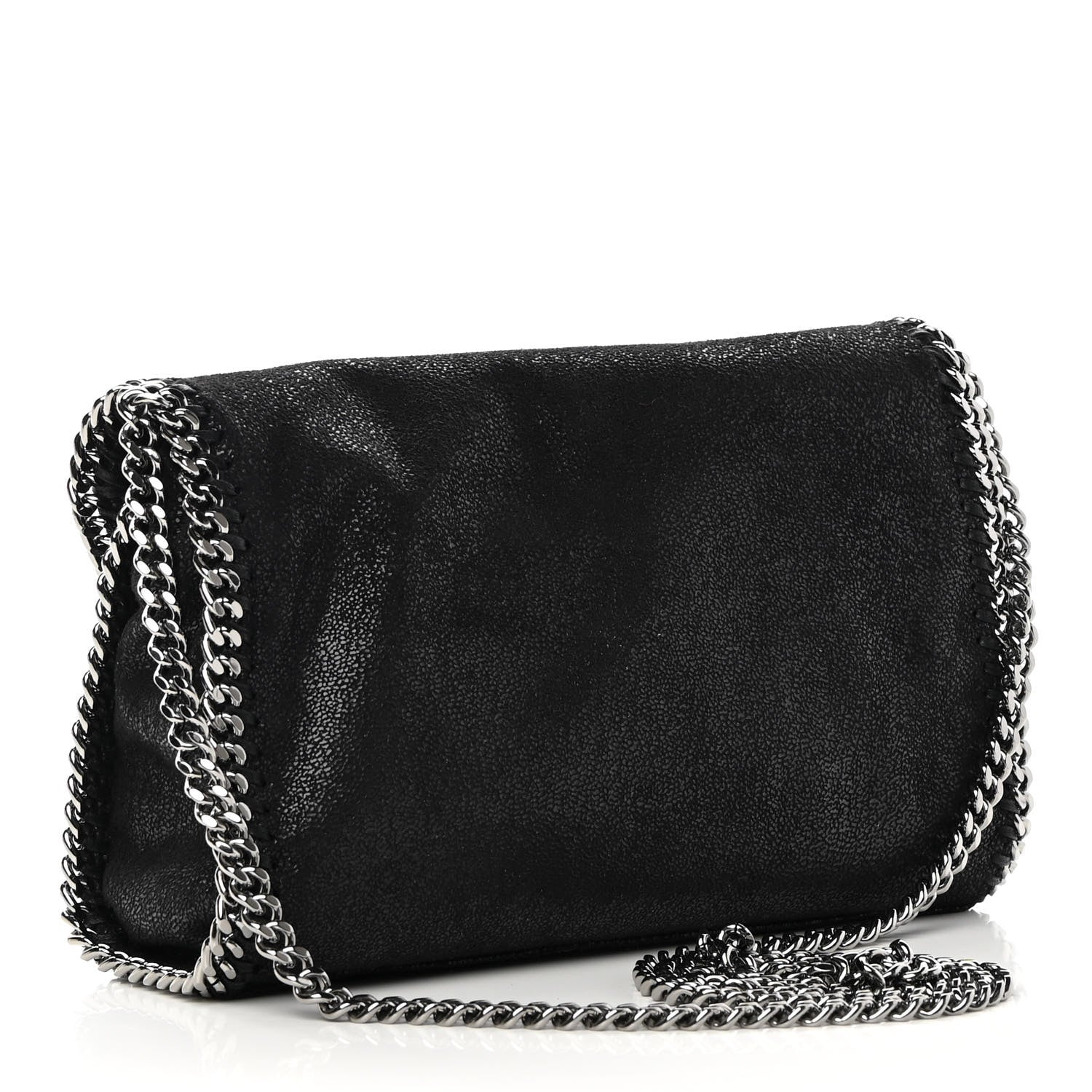 Stella McCartney Shaggy Deer Mini Falabella Shoulder Bag Black 2 of 9