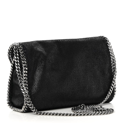 Stella McCartney Shaggy Deer Mini Falabella Shoulder Bag Black 2 of 9