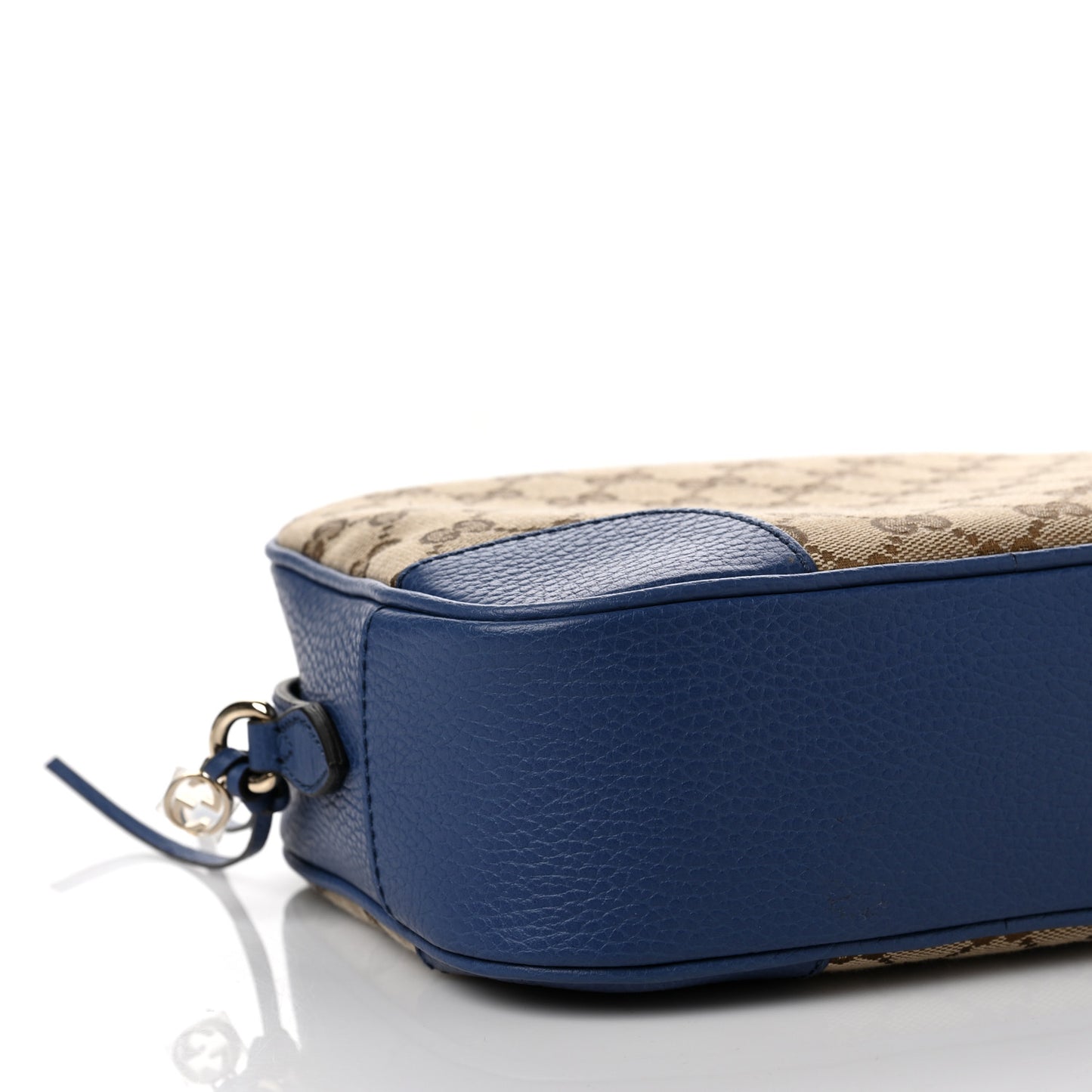 Monogram Dollar Calfskin Mini Bree Messenger Bag Beige Ebony Caspian