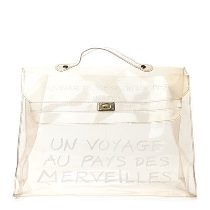 Hermes Vinyl Souvenir De L'Exposition Kelly Transparent 1 of 11