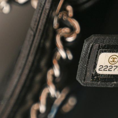 Chanel Calfskin Quilted Drawstring Sac Cordon Bag Black 7 of 9
