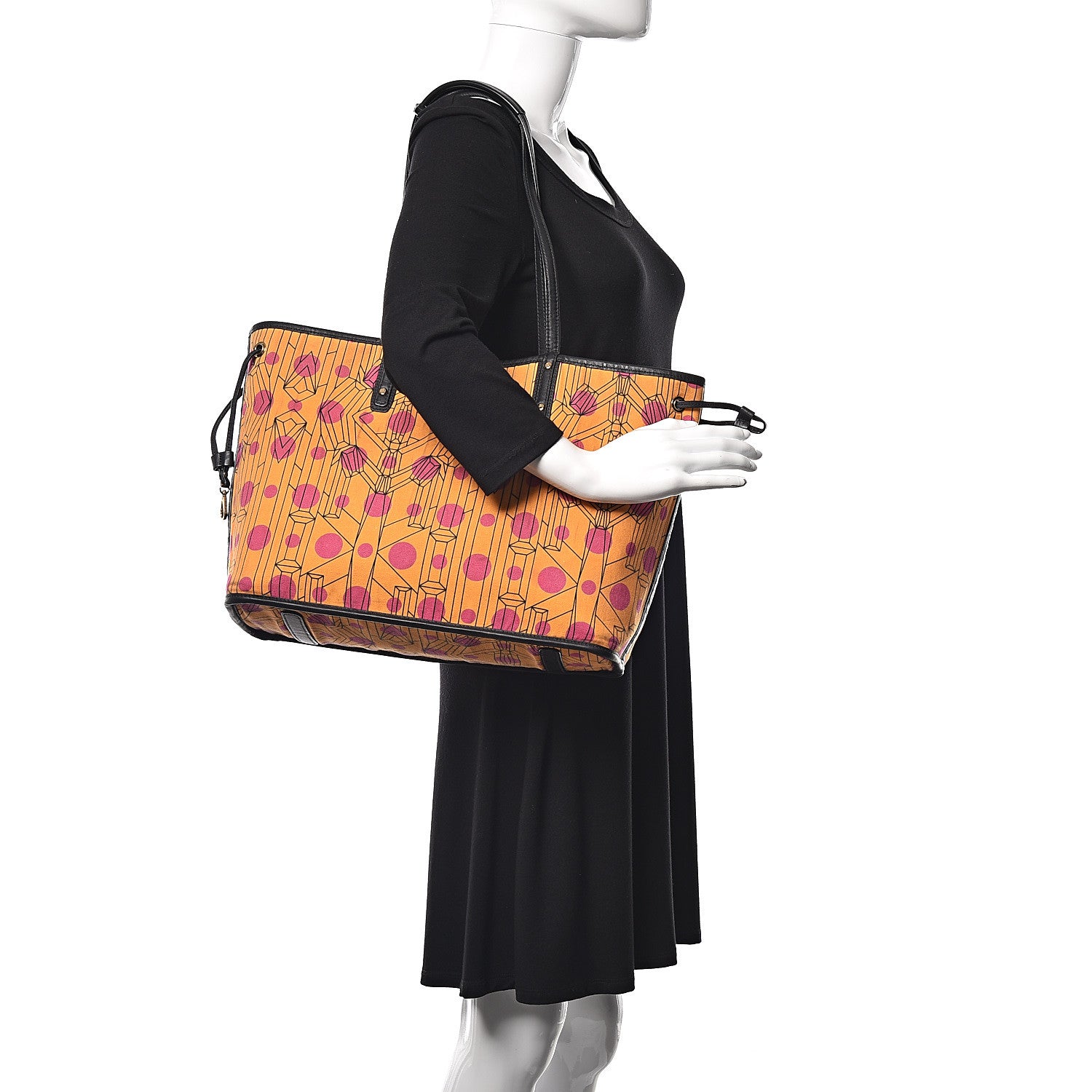 MCM Visetos Medium Project Reversible Shopper Tote White 2 of 20