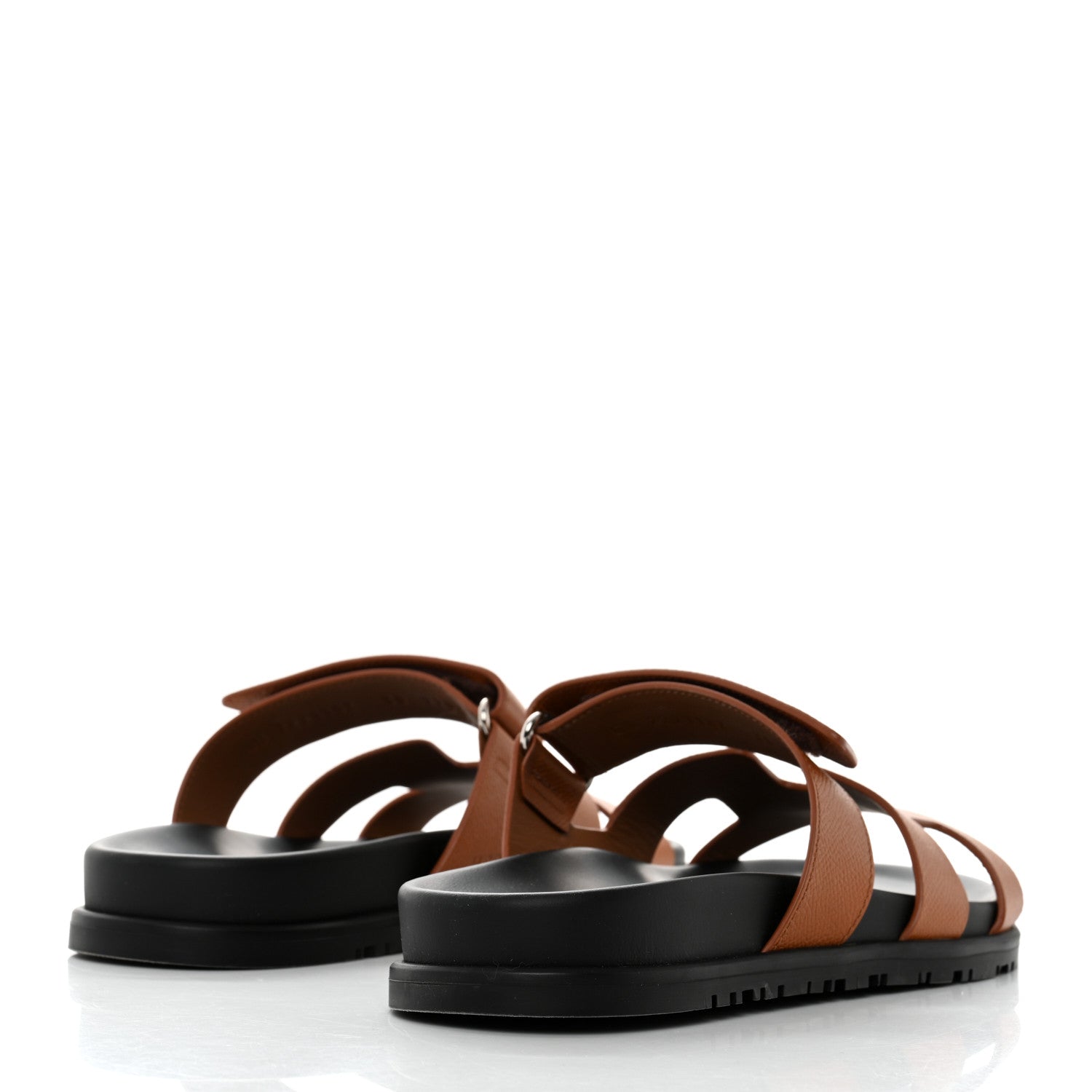 Hermes Epsom Womens Chypre Sandals 38 Natural 4 of 9