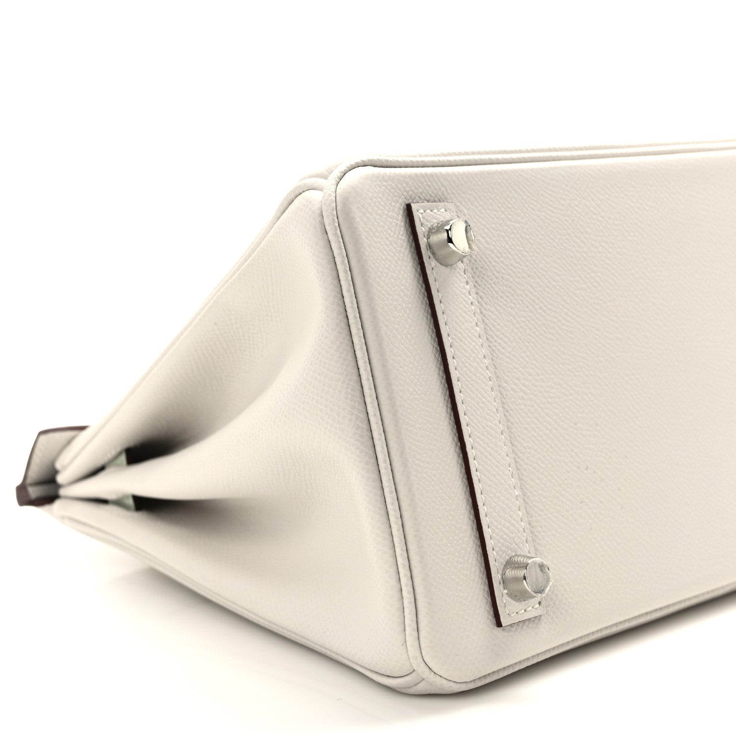 Hermes Epsom Tri-Color Birkin 25 Gris Pale Vert Fizz Graphite 9 of 11