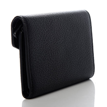 MCM Visetos Studded Compact Patricia Trifold Wallet Black 3 of 7