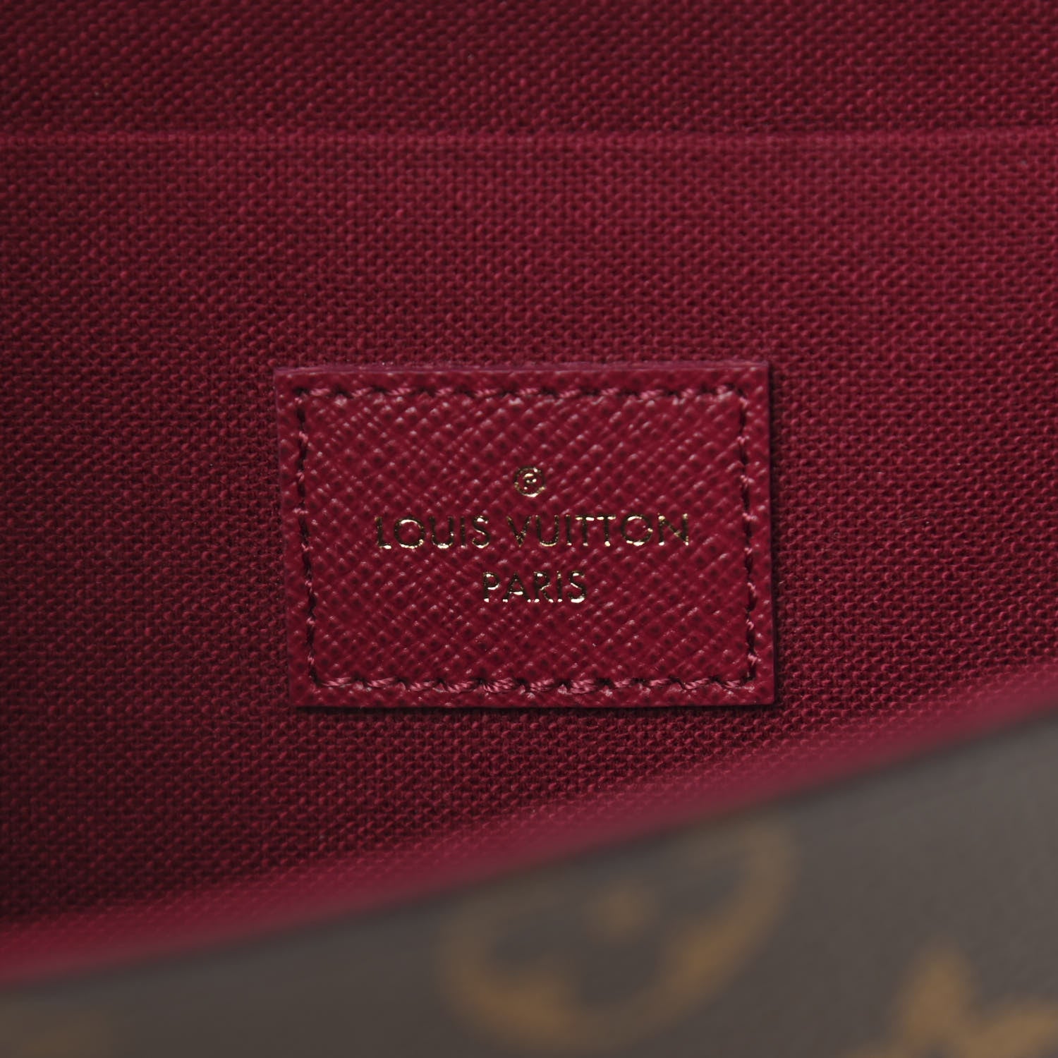 Louis Vuitton Monogram Pochette Felicie Chain Wallet Fuchsia 7 of 11