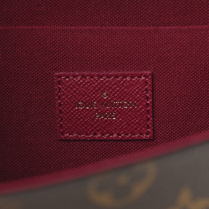 Louis Vuitton Monogram Pochette Felicie Chain Wallet Fuchsia 7 of 11