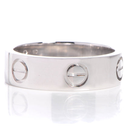 Cartier 18k White Gold 5.5mm Love Ring Size 53 US 6.25 4 of 4