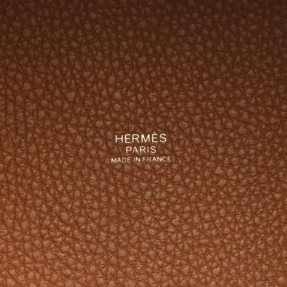 Hermes Taurillon Clemence Picotin Lock 22 MM Gold 7 of 13