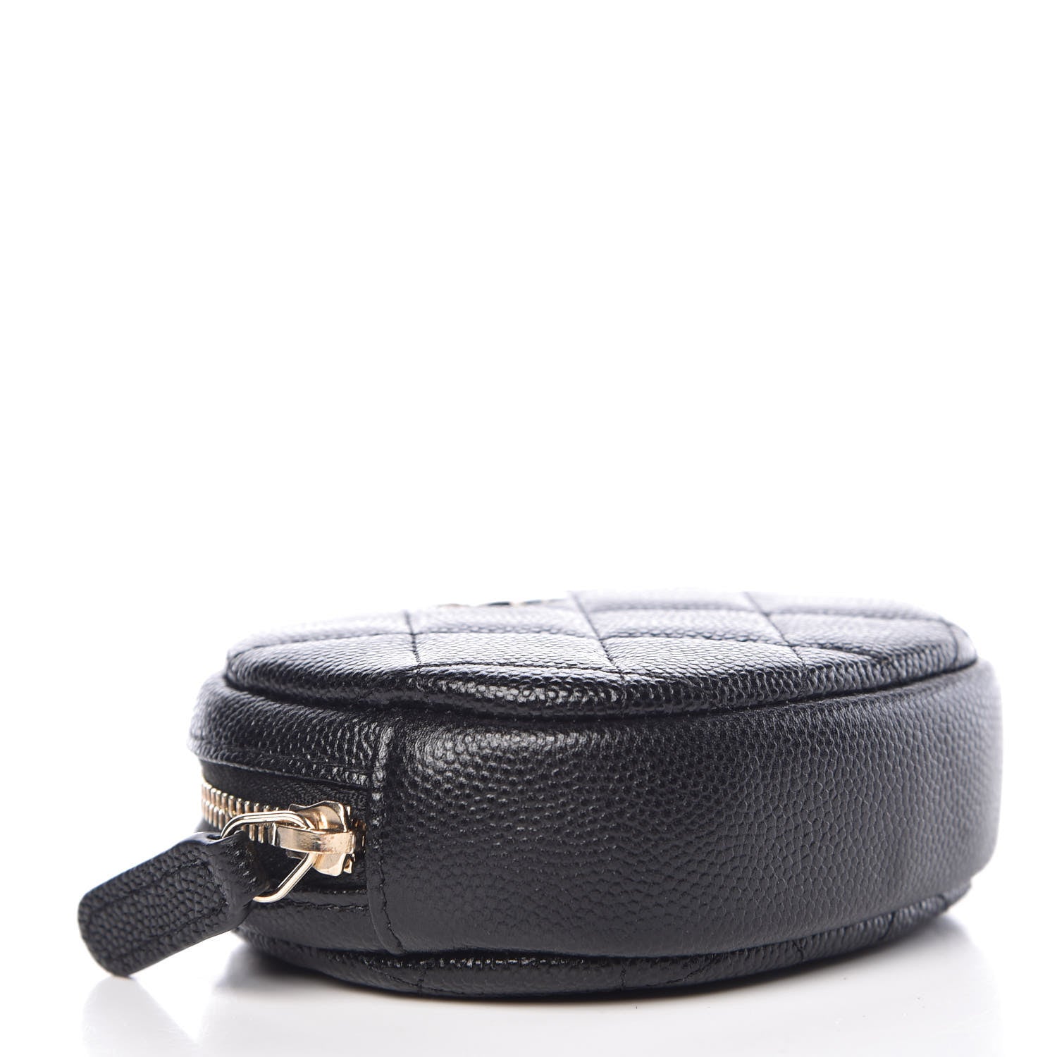 Chanel Caviar Quilted Zip Around Classic Coin Purse Black 4 of 10