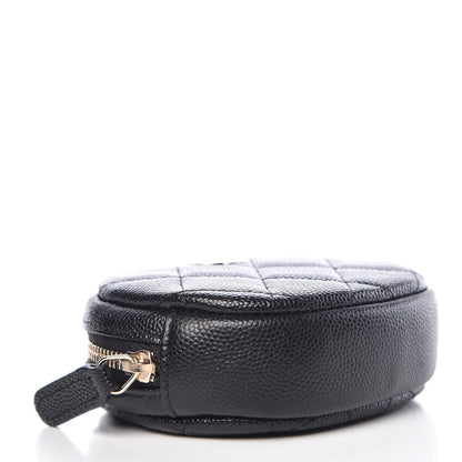 Chanel Caviar Quilted Zip Around Classic Coin Purse Black 4 of 10