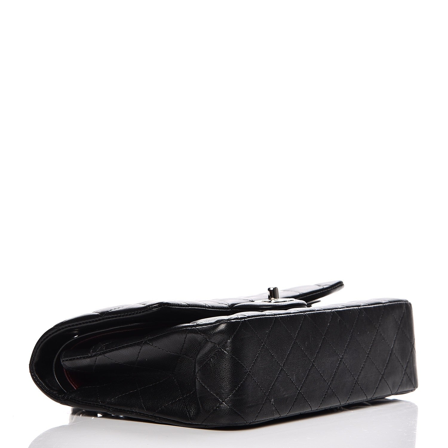 Chanel Lambskin Quilted Medium Double Flap Black 4 of 11