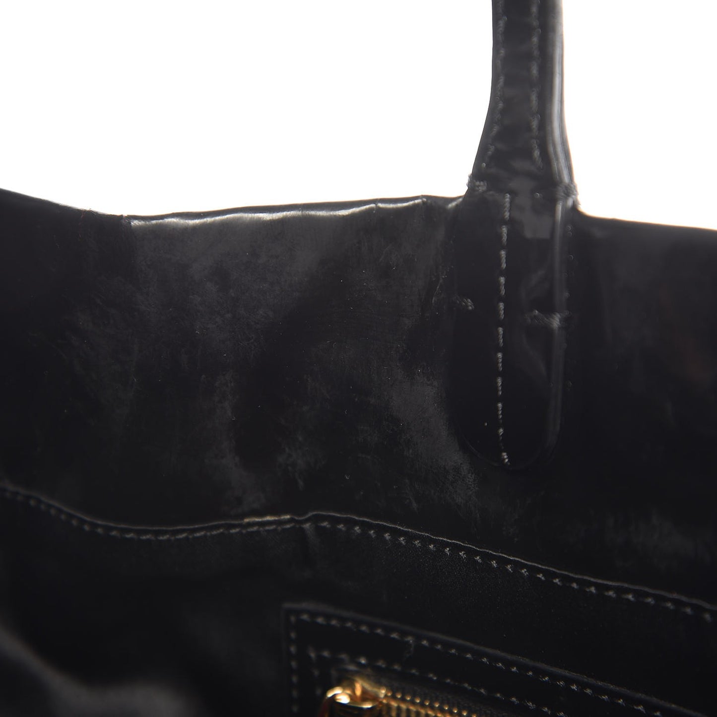 Patent Lacca Bow Tote Black