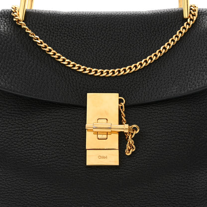 Chloe Grained Lambskin Drew Shoulder Bag Black 10 of 13