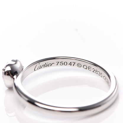 Cartier 18K White Gold Diamond D'Amour Heart Ring 47 4 5 of 7