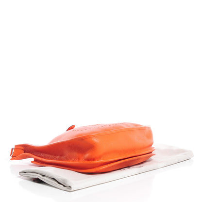 Hermes Taurillon Clemence Evelyne III GM Orange 9 of 14