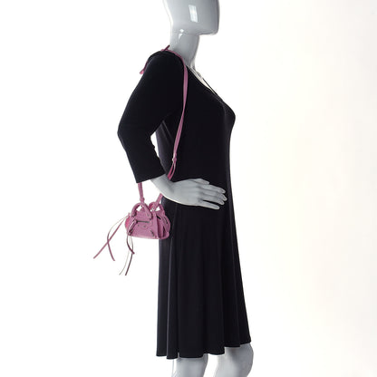 Balenciaga Smooth Calfskin Neo Classic Silver Hardware Super Nano City Crossbody Candy Pink 5 of 15