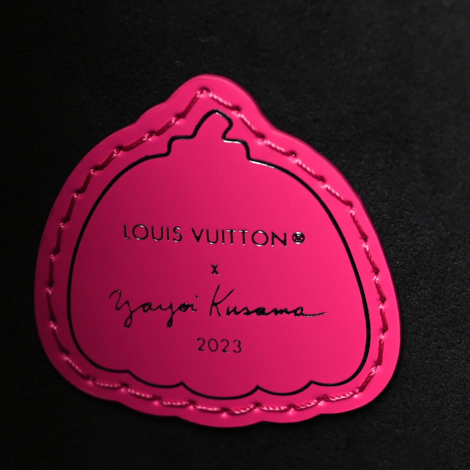 Louis Vuitton LV x YK Empreinte Monogram Giant Pochette Metis Black Fuchsia 6 of 9