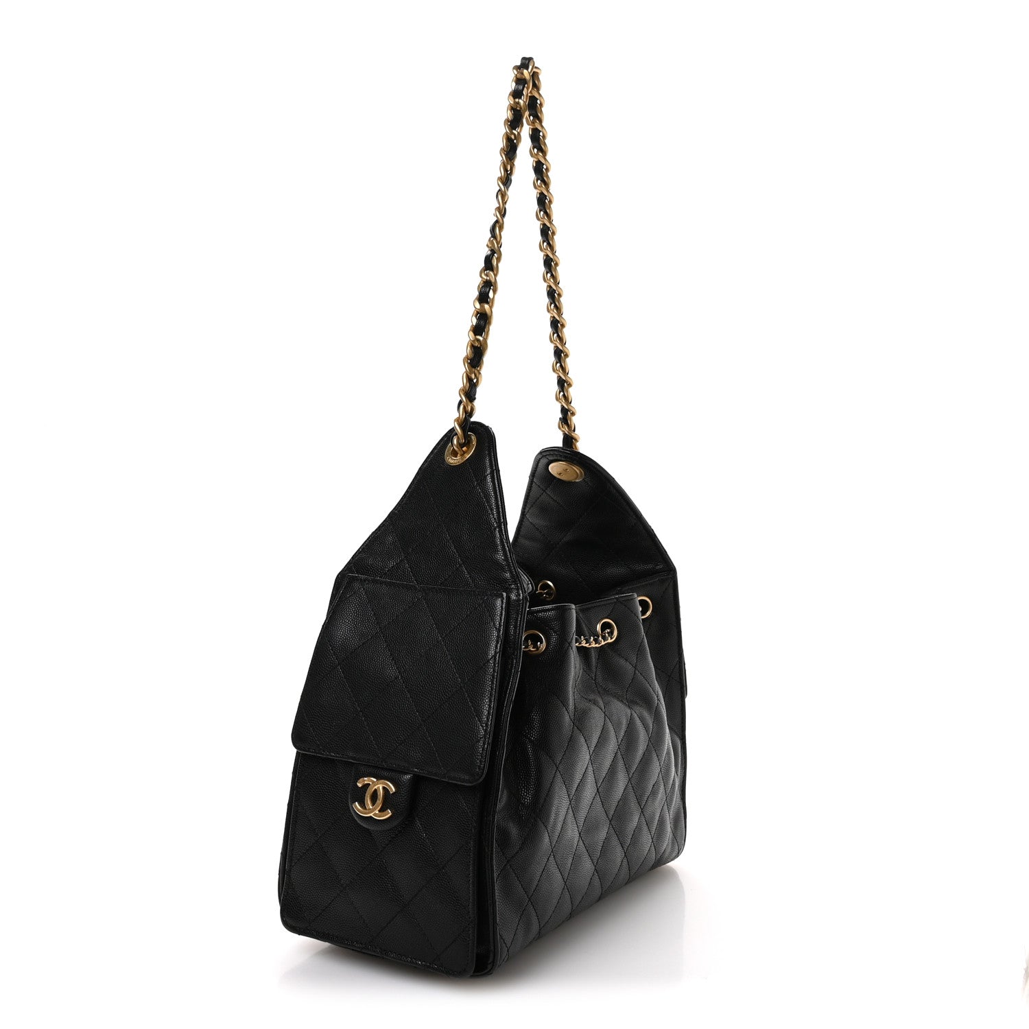 Chanel Caviar Quilted Small Chanel 25 Handbag Black 3 of 10