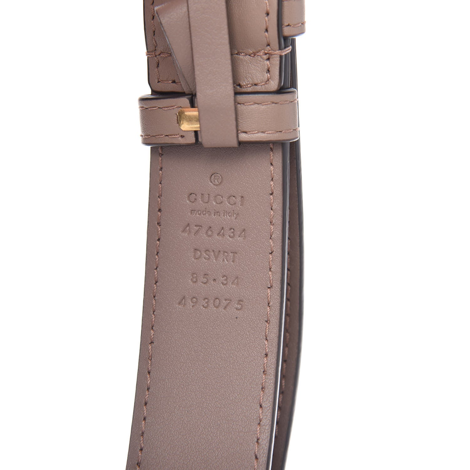 Gucci Calfskin Matelasse GG Marmont Belt Bag 85 34 Porcelain Rose 11 of 12