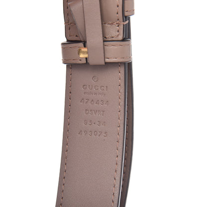 Gucci Calfskin Matelasse GG Marmont Belt Bag 85 34 Porcelain Rose 11 of 12
