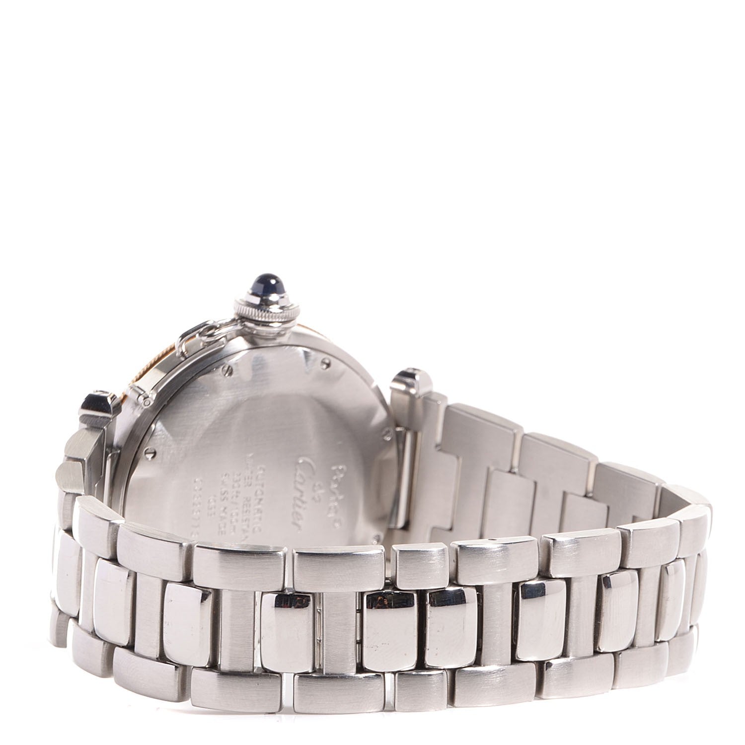 Cartier Stainless Steel 18K Yellow Gold 38mm Pasha C Automatic Watch 3 of 9