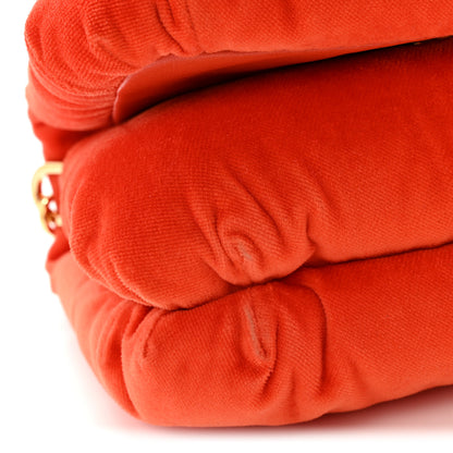 Loewe Velvet Mini Goya Puffer Bag Orange 10 of 11