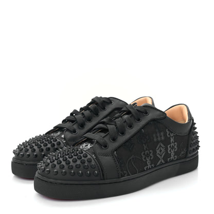 Christian Louboutin Calfskin Loubinetic Mens Seavaste 2 Orlato Flat Sneakers 42 Black 3 of 8
