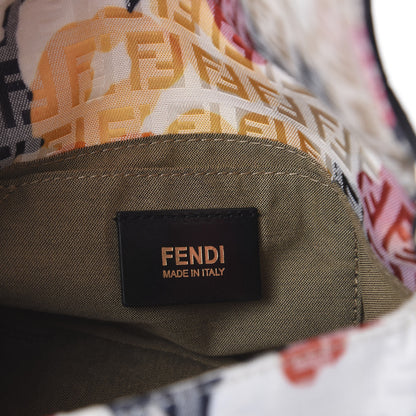 Fendi Zucchino Vitello Floral Mini Forever Mini Mama Baguette Beige Multicolor 7 of 8